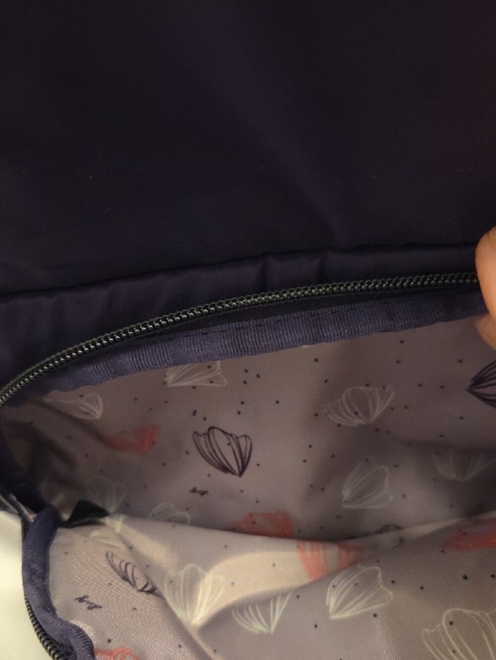 Purple Nylon Backpack with Multiple Zip Pockets LUG Hatchback - Picture 6 of 6